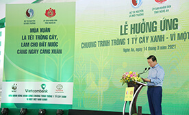 Toyota Việt Nam đồng hành cùng Bộ Tài Nguyên & Môi trường trong Lễ phát động Tết trồng cây “Đời đời nhớ ơn Bác Hồ” xuân Tân Sửu 2021