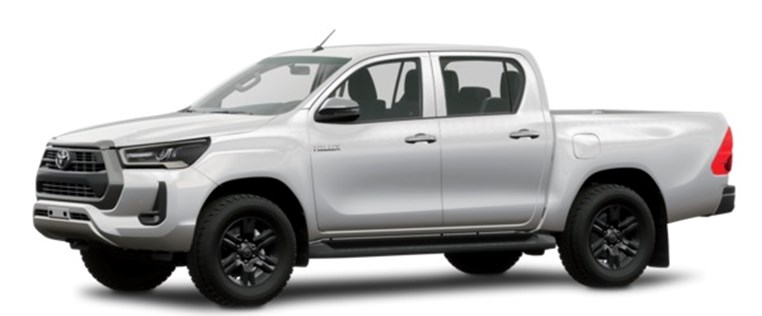 Toyota Hilux màu trắng ngọc trai