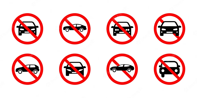 Biển báo cấm xe ô tô - biển báo an toàn