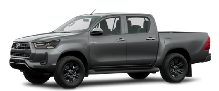 Toyota Hilux màu xám