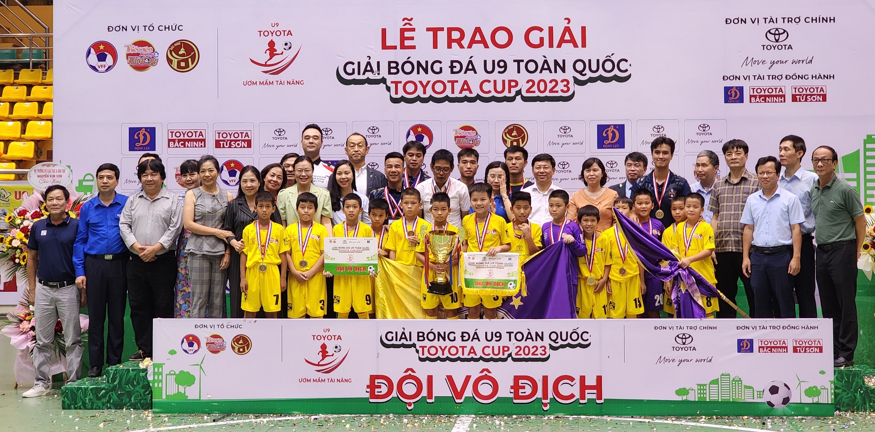 Kết quả Giải bóng đá U9 toàn quốc Toyota Cup 2023