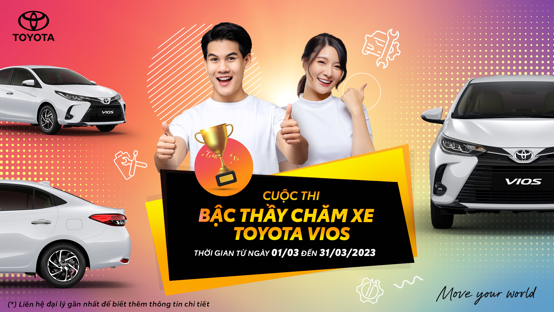 “Bậc thầy chăm xe Toyota Vios” – Sân chơi mới lạ dành cho giới mê xe