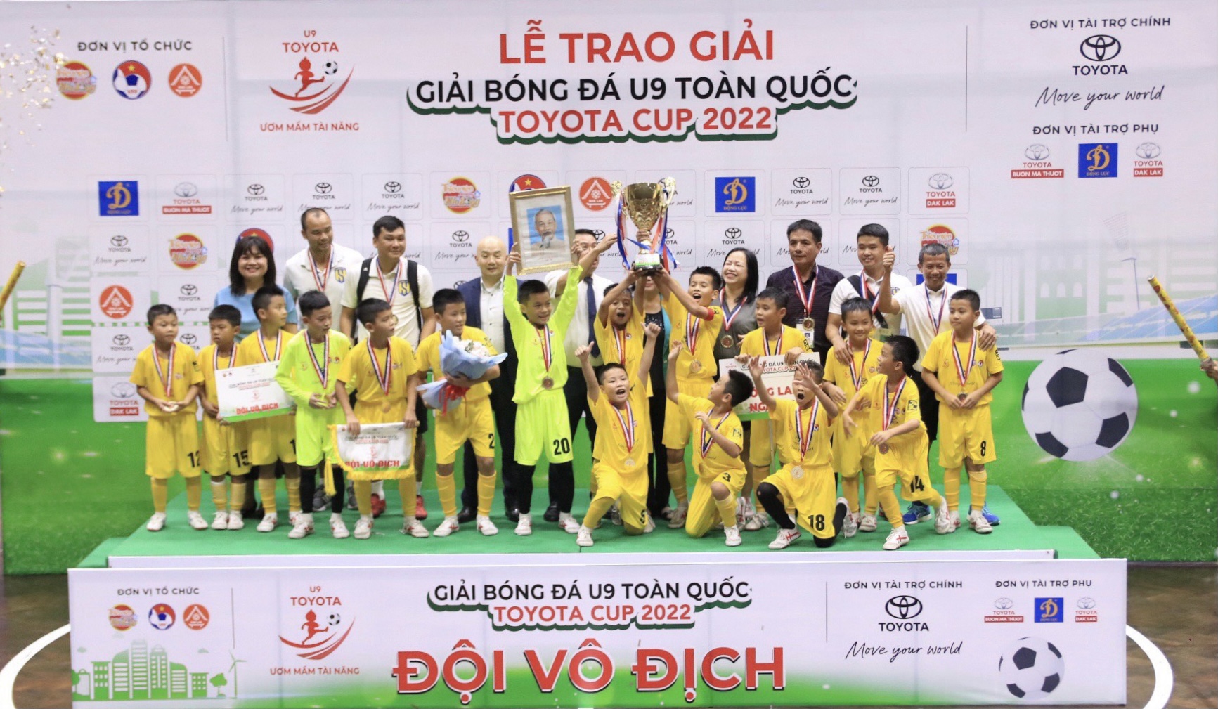 KẾT QUẢ GIẢI BÓNG ĐÁ U9 TOÀN QUỐC TOYOTA CUP 2022