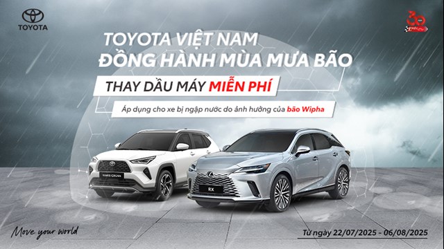 TOYOTA VIỆT NAM ĐỒNG HÀNH MÙA MƯA BÃO