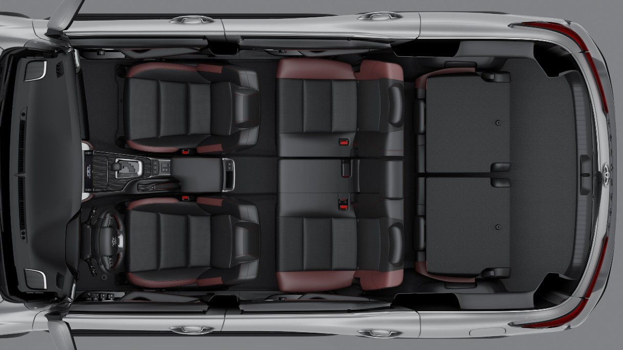 Ghế ngồi xe Toyota 7 chỗ Fortuner