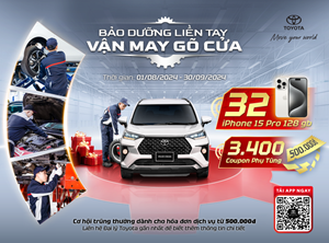 Toyota triển khai dịch vụ Bảo dưỡng liền tay – Vận may gõ cửa
