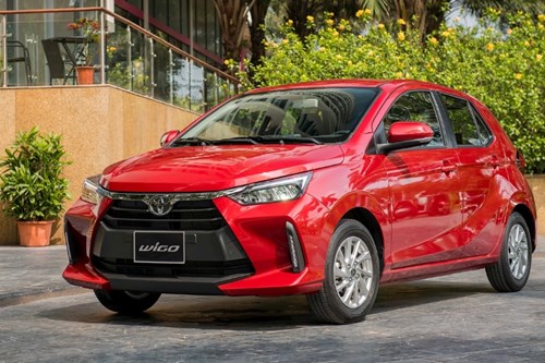 Mặt trước xe Wigo