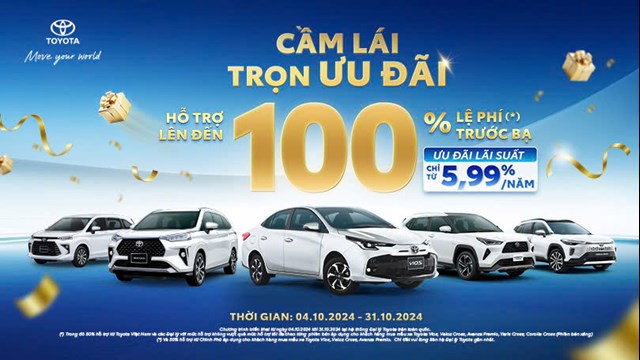 Triển khai chương trình khuyến mại tháng 10/2024 | Toyota