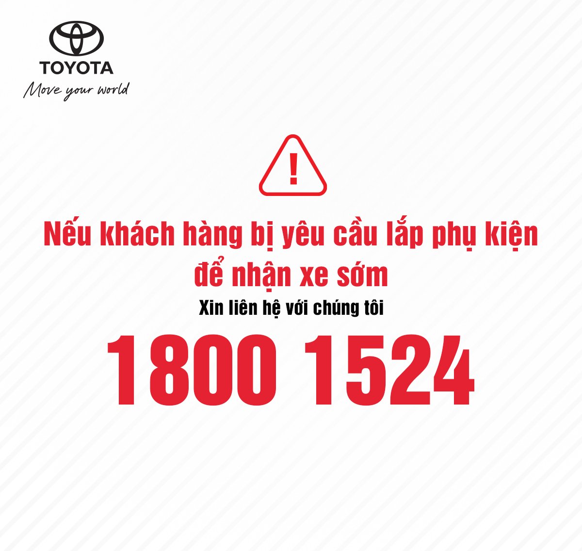 THÔNG BÁO TỪ TOYOTA VIỆT NAM