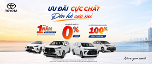 Toyota Việt Nam cùng hệ thống đại lý triển khai chương trình khuyến mại tháng 6/2026