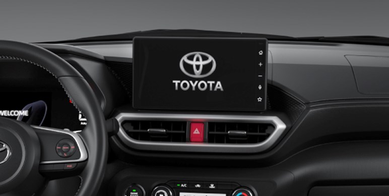 Màn hình hiển thị xe Toyota Raize nội thất