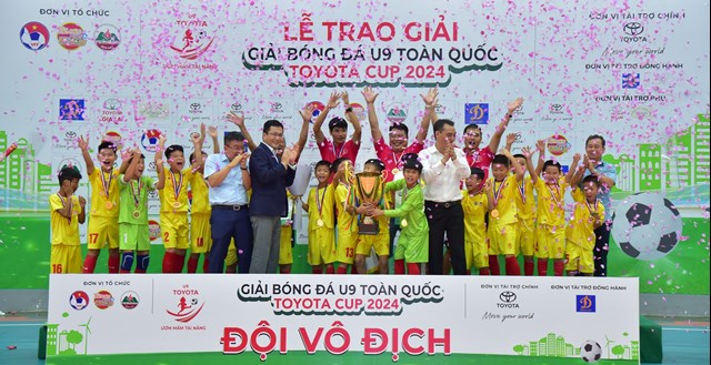 Lễ bế mạc Giải bóng đá U9 toàn quốc Toyota Cup 2024