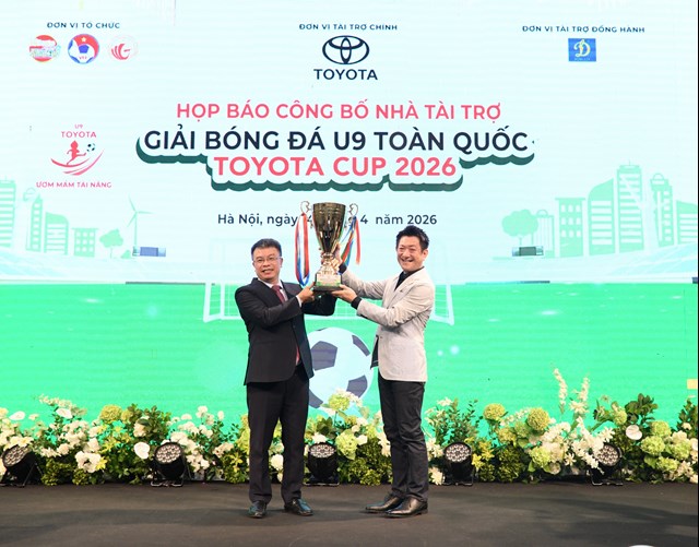 Khởi động Giải bóng đá U9 toàn quốc Toyota Cup 2026