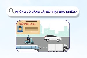 Không bằng lái xe phạt bao nhiêu tiền theo luật mới 2025?
