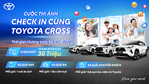 Thể lệ cuộc thi "Check in cùng Toyota Cross"