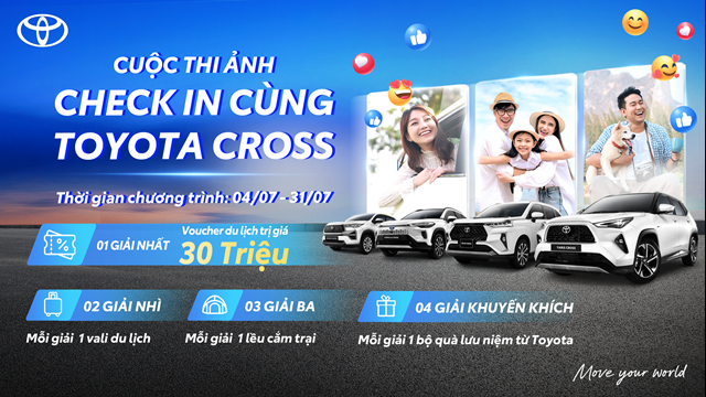 Thể lệ cuộc thi "Check in cùng Toyota Cross"