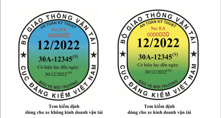 Chủ phương tiện nhận được tem kiểm định theo mục đích sử dụng xe khi tiến hành đăng kiểm